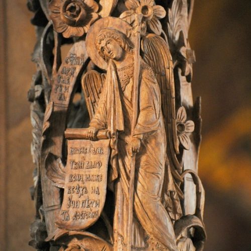 Sv. Archangel Gavriil, detail on the pillar